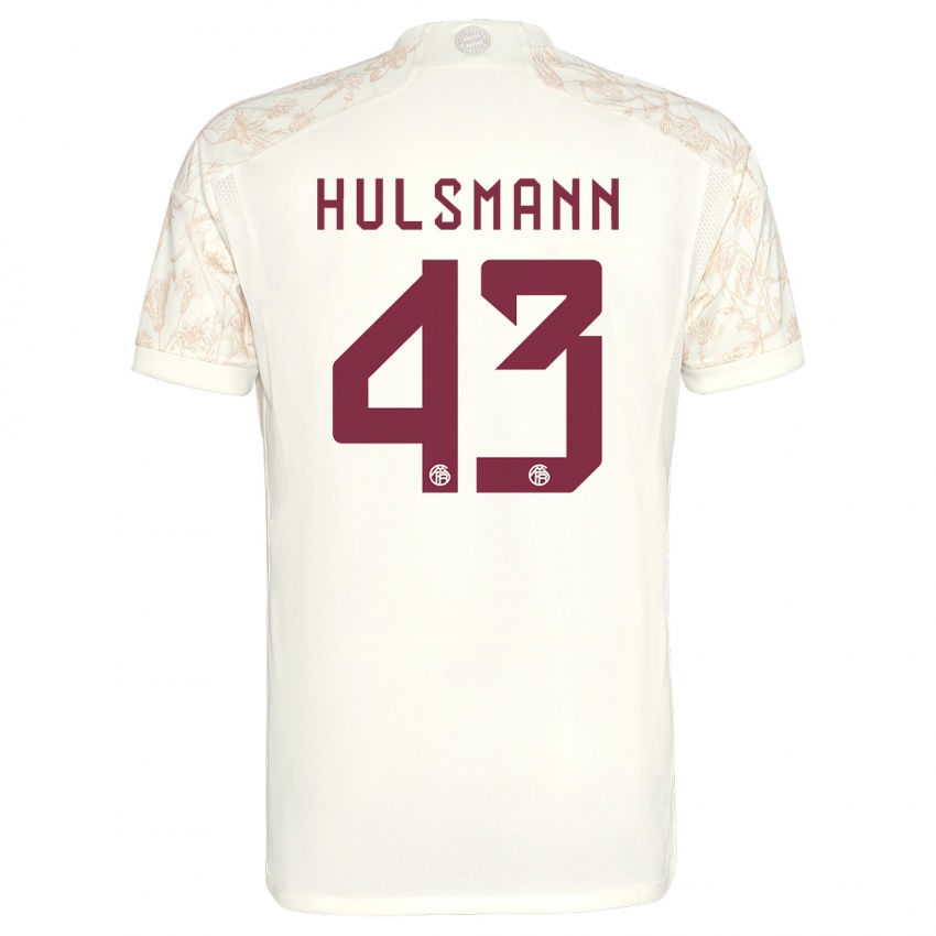 Niño Camiseta Tom Hulsmann #43 Blanquecino Equipación Tercera 2023/24 La Camisa