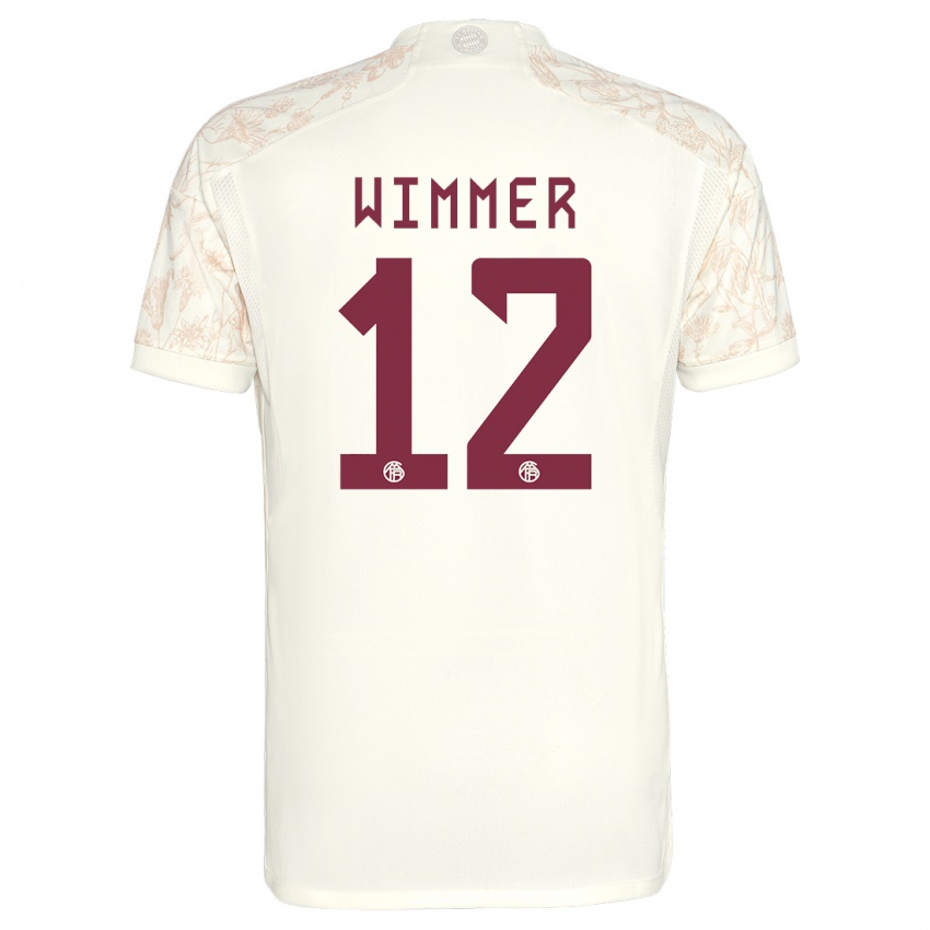 Niño Camiseta Benedikt Wimmer #12 Blanquecino Equipación Tercera 2023/24 La Camisa