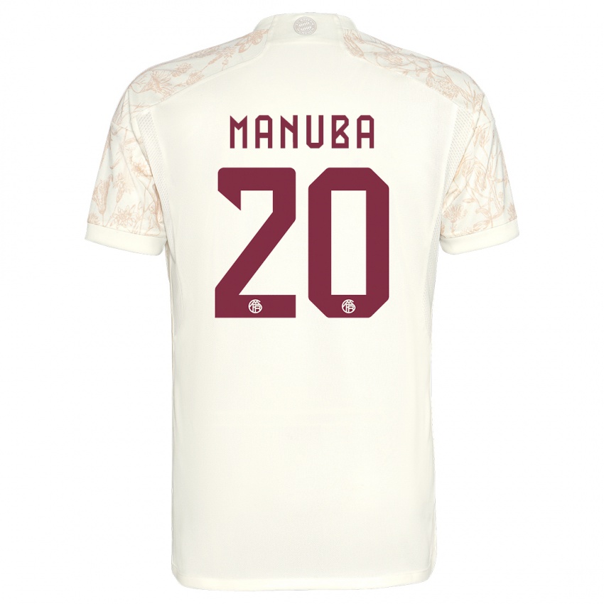 Niño Camiseta Vincent Manuba #20 Blanquecino Equipación Tercera 2023/24 La Camisa