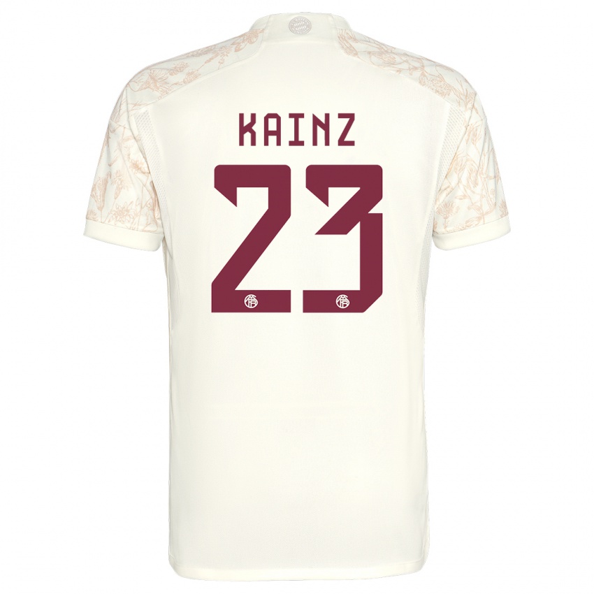 Niño Camiseta Manuel Kainz #23 Blanquecino Equipación Tercera 2023/24 La Camisa
