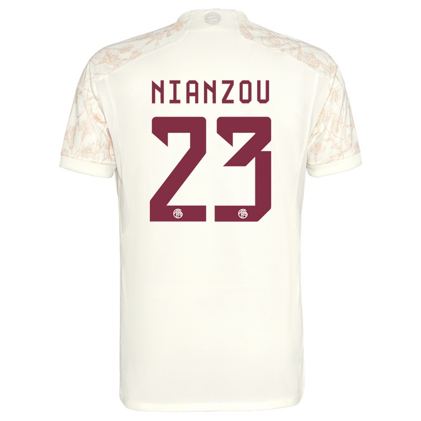 Niño Camiseta Tanguy Nianzou #23 Blanquecino Equipación Tercera 2023/24 La Camisa