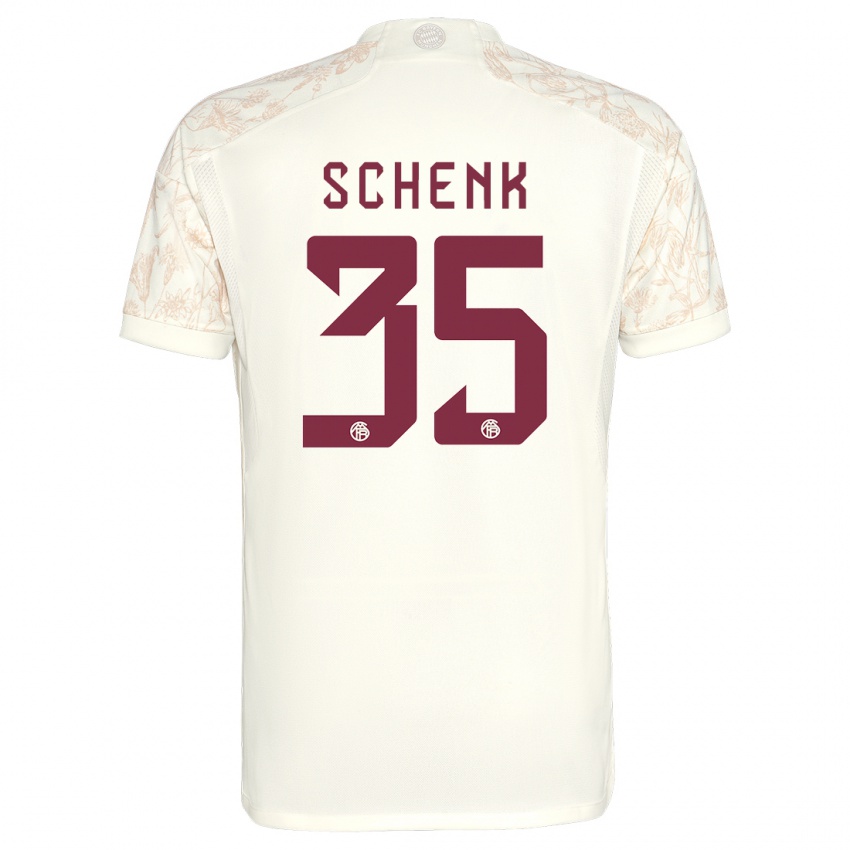 Niño Camiseta Johannes Schenk #35 Blanquecino Equipación Tercera 2023/24 La Camisa