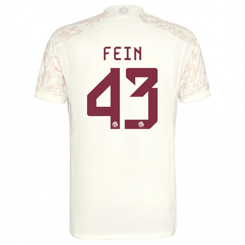 Niño Camiseta Adrian Fein #43 Blanquecino Equipación Tercera 2023/24 La Camisa