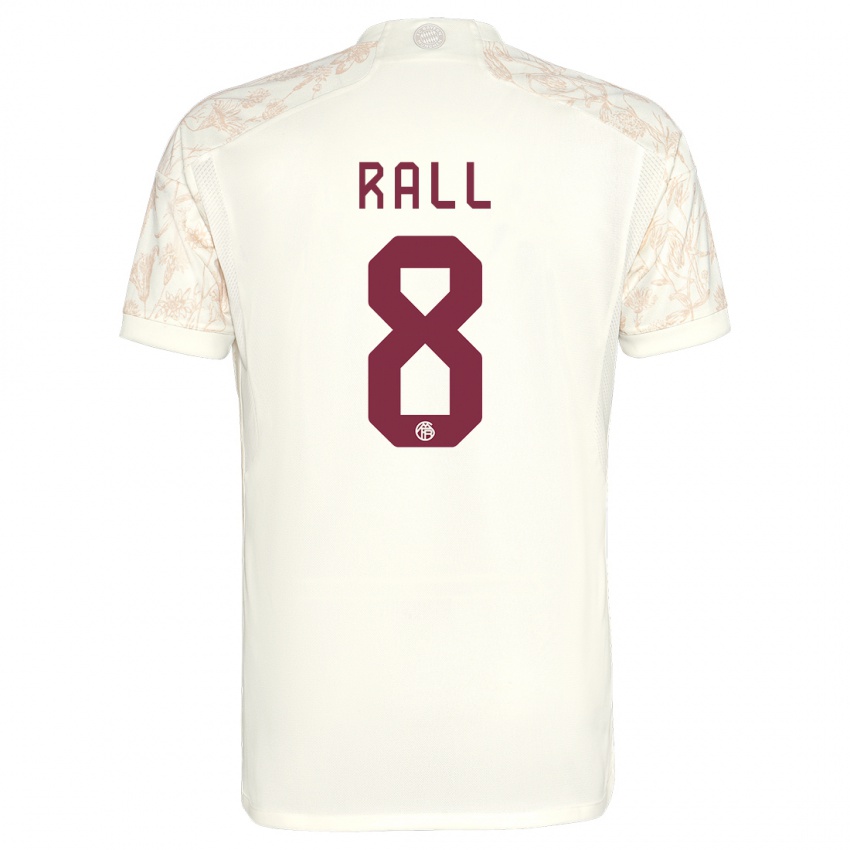 Niño Camiseta Maximiliane Rall #8 Blanquecino Equipación Tercera 2023/24 La Camisa