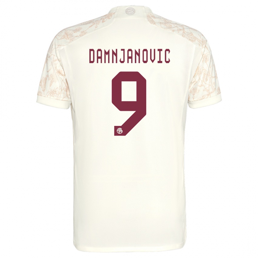Niño Camiseta Jovana Damnjanovic #9 Blanquecino Equipación Tercera 2023/24 La Camisa