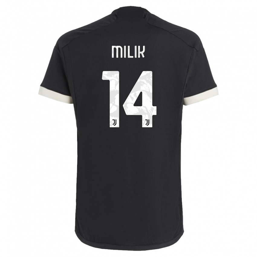 Niño Camiseta Arkadiusz Milik #14 Negro Equipación Tercera 2023/24 La Camisa