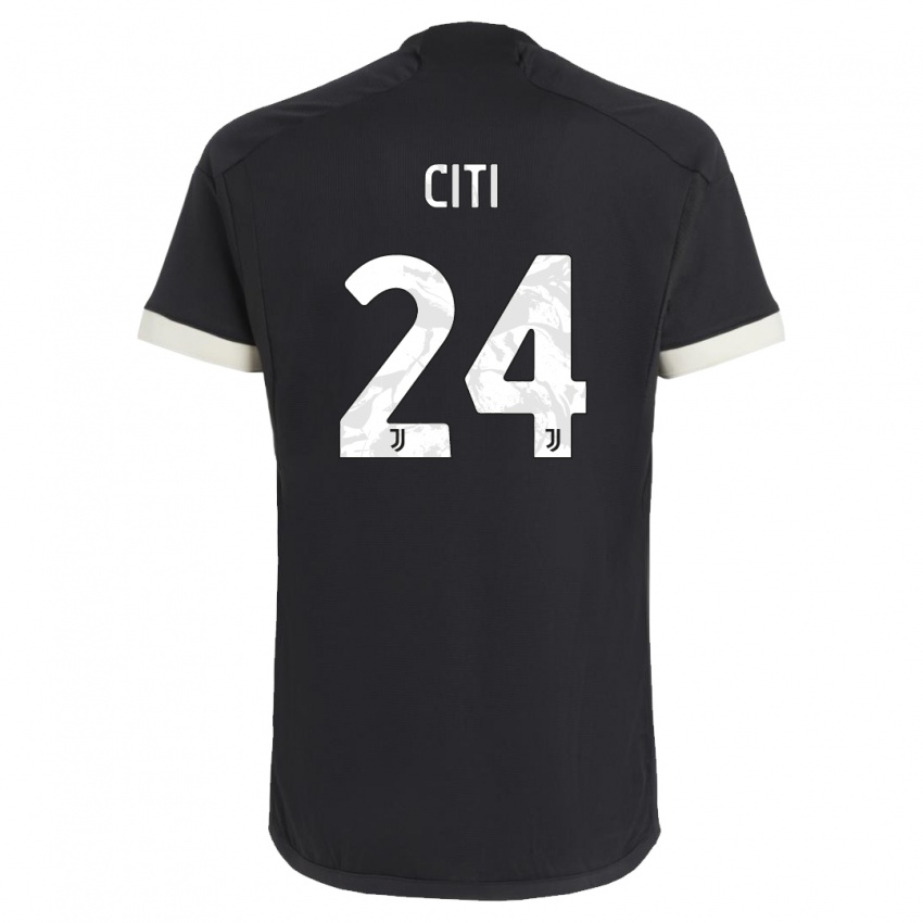 Niño Camiseta Alessandro Citi #24 Negro Equipación Tercera 2023/24 La Camisa