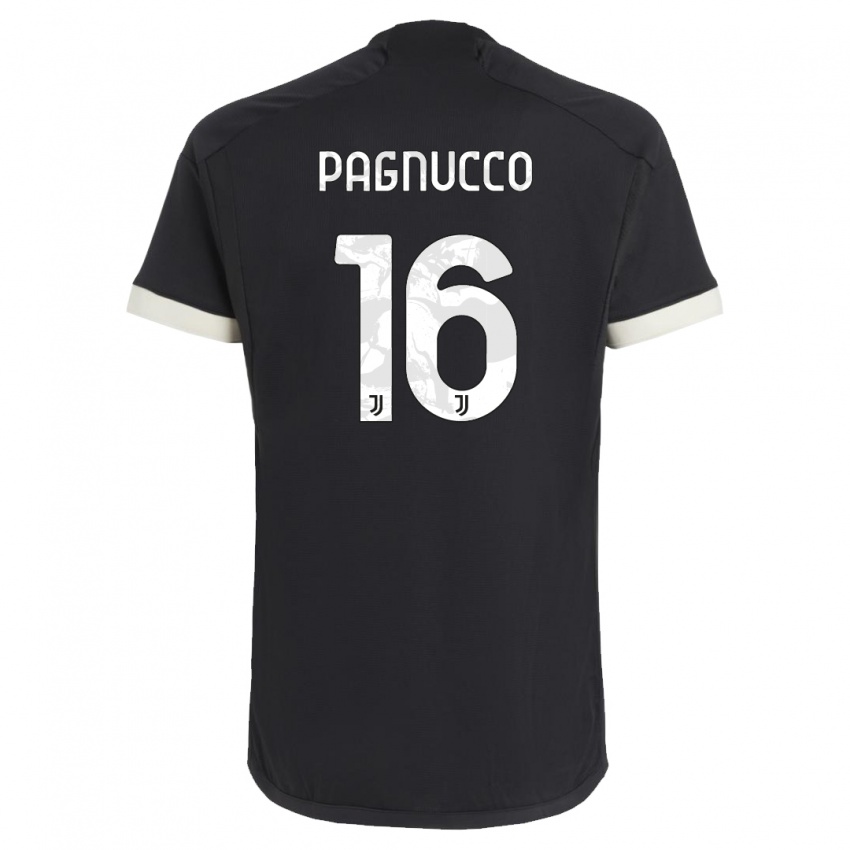 Niño Camiseta Filippo Pagnucco #16 Negro Equipación Tercera 2023/24 La Camisa