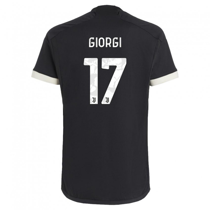 Niño Camiseta Lorenzo Giorgi #17 Negro Equipación Tercera 2023/24 La Camisa