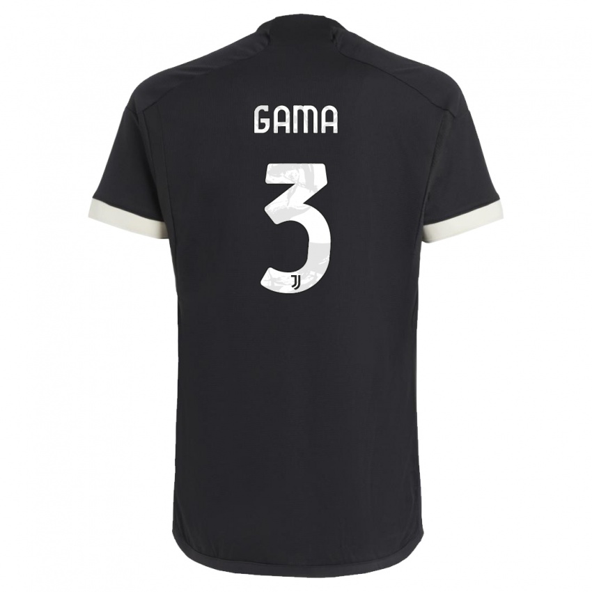 Niño Camiseta Sara Gama #3 Negro Equipación Tercera 2023/24 La Camisa