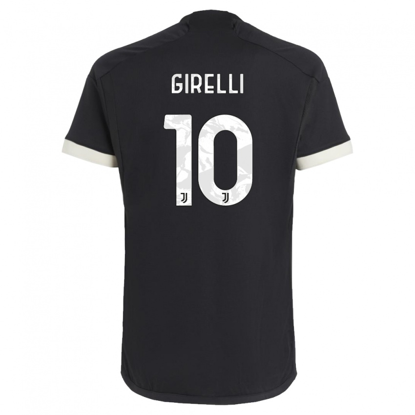 Niño Camiseta Cristiana Girelli #10 Negro Equipación Tercera 2023/24 La Camisa