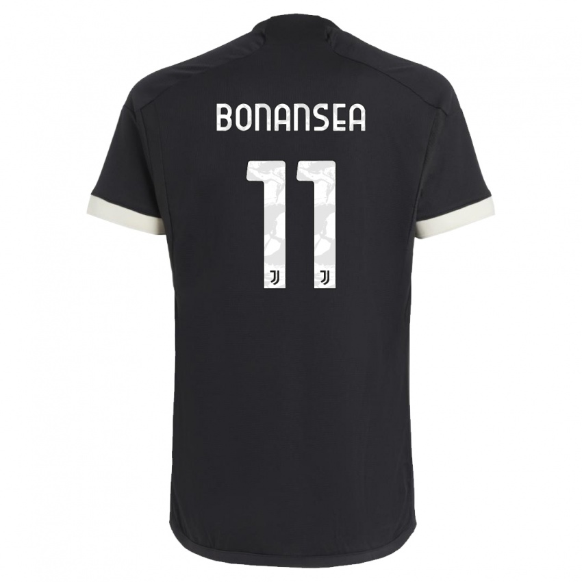 Niño Camiseta Barbara Bonansea #11 Negro Equipación Tercera 2023/24 La Camisa