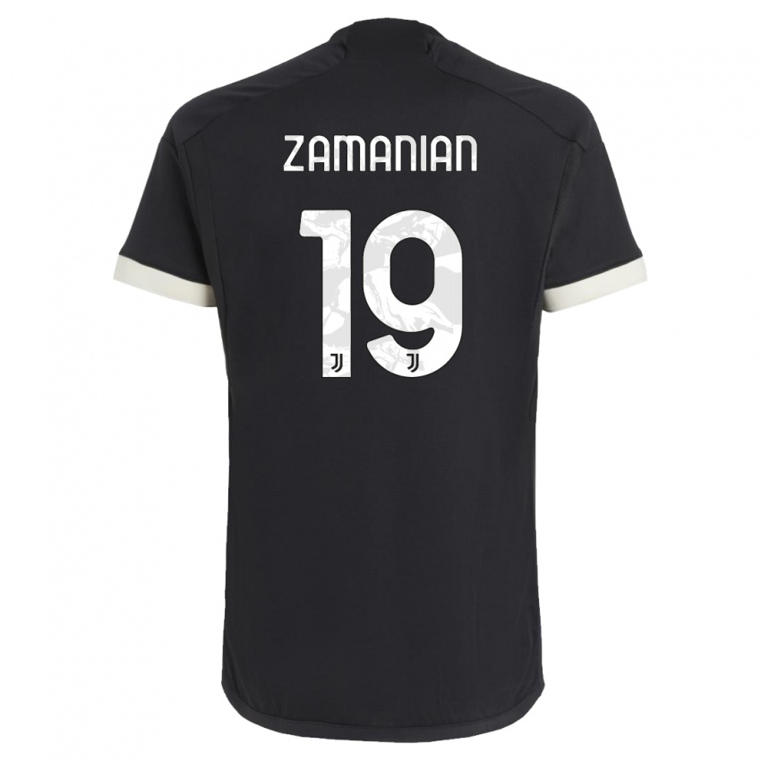 Niño Camiseta Annahita Zamanian #19 Negro Equipación Tercera 2023/24 La Camisa