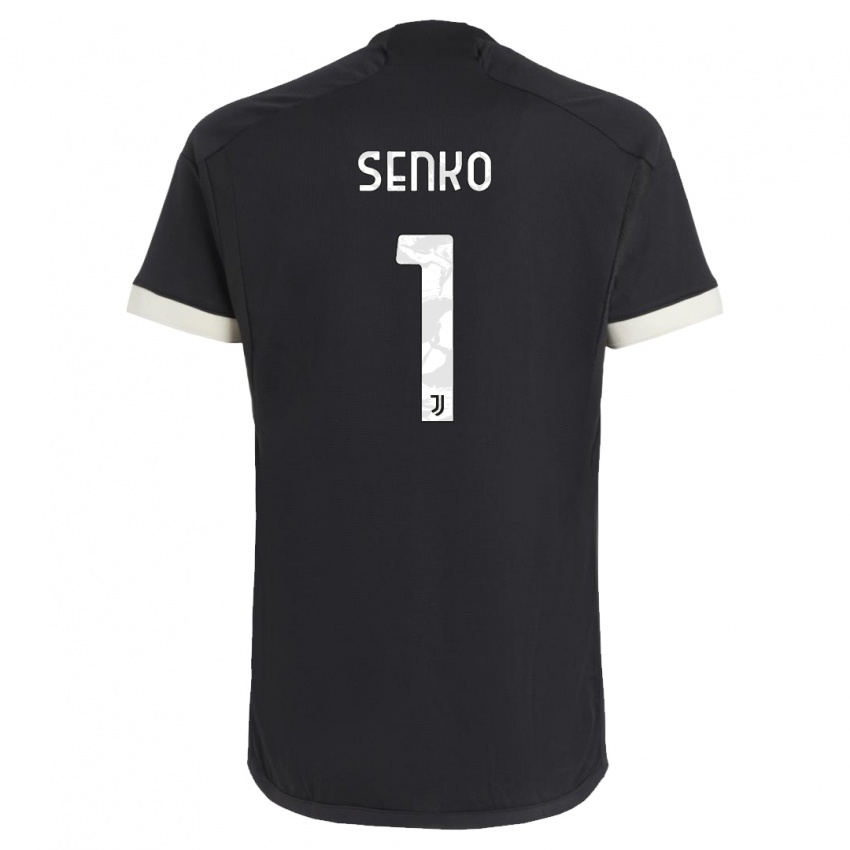 Niño Camiseta Zsombor Senko #1 Negro Equipación Tercera 2023/24 La Camisa