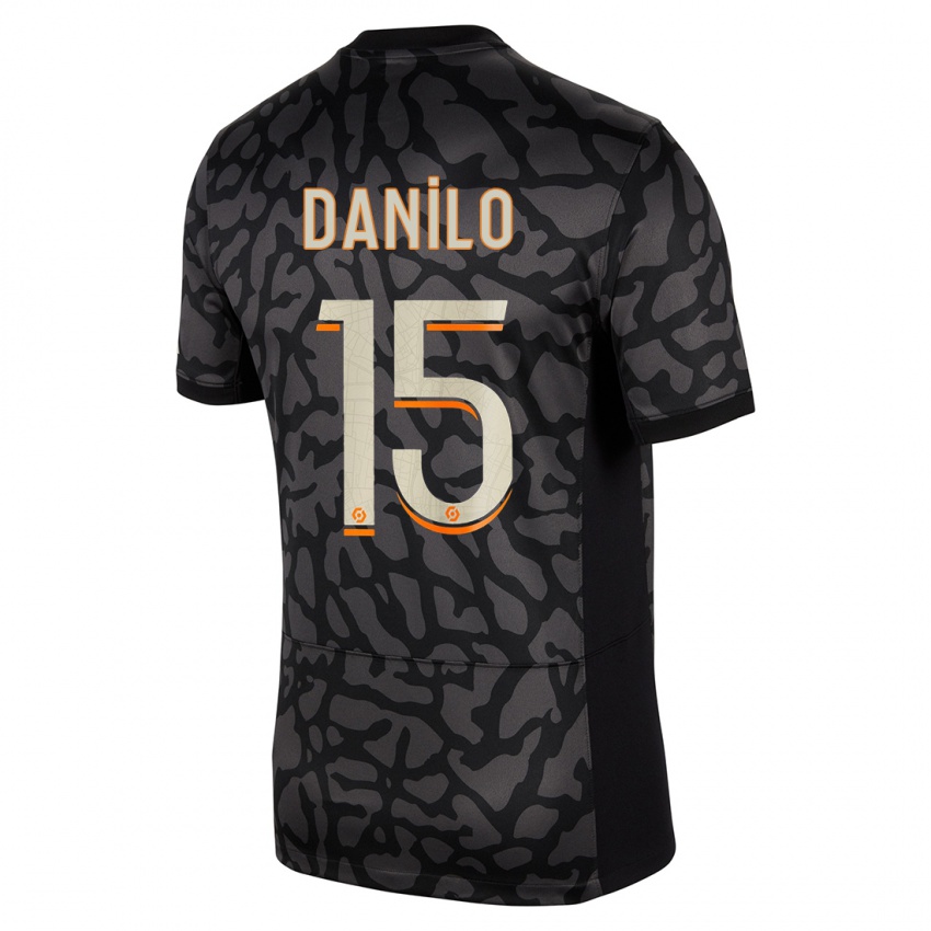 Niño Camiseta Danilo Pereira #15 Negro Equipación Tercera 2023/24 La Camisa