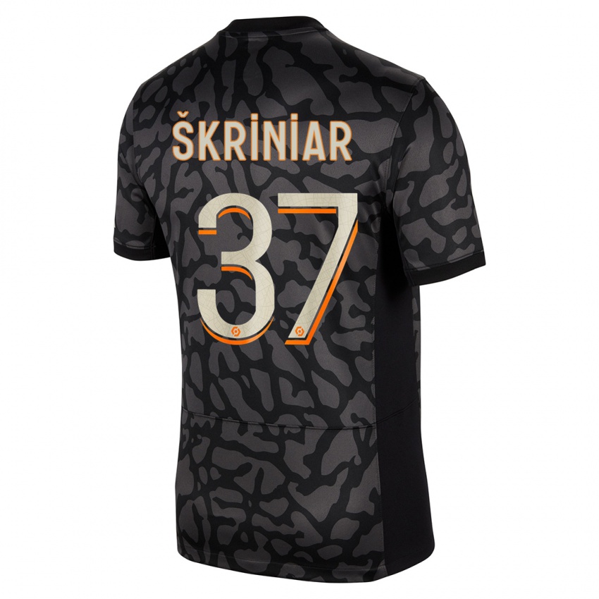 Niño Camiseta Milan Skriniar #37 Negro Equipación Tercera 2023/24 La Camisa