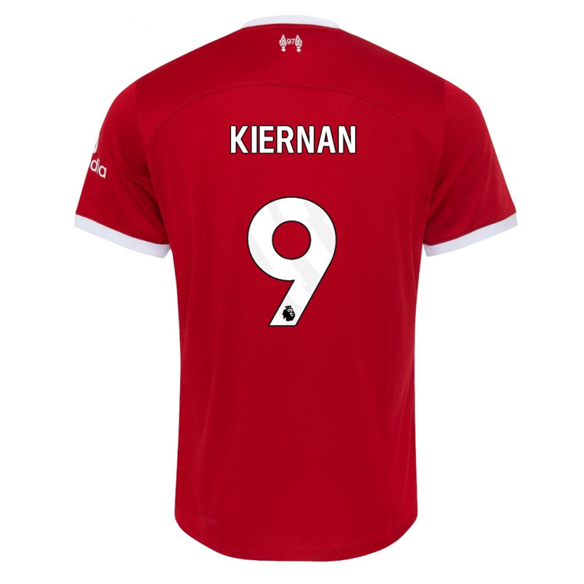 Hombre Camiseta Leanne Kiernan #9 Rojo 1ª Equipación 2023/24 La Camisa