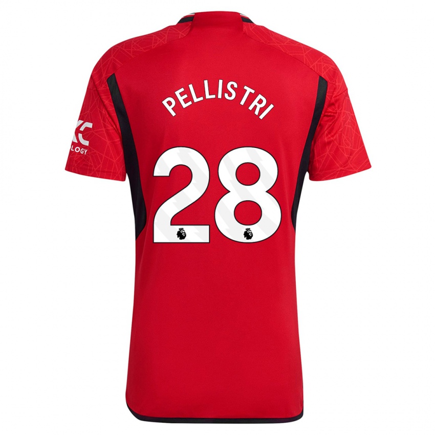 Hombre Camiseta Facundo Pellistri #28 Rojo 1ª Equipación 2023/24 La Camisa