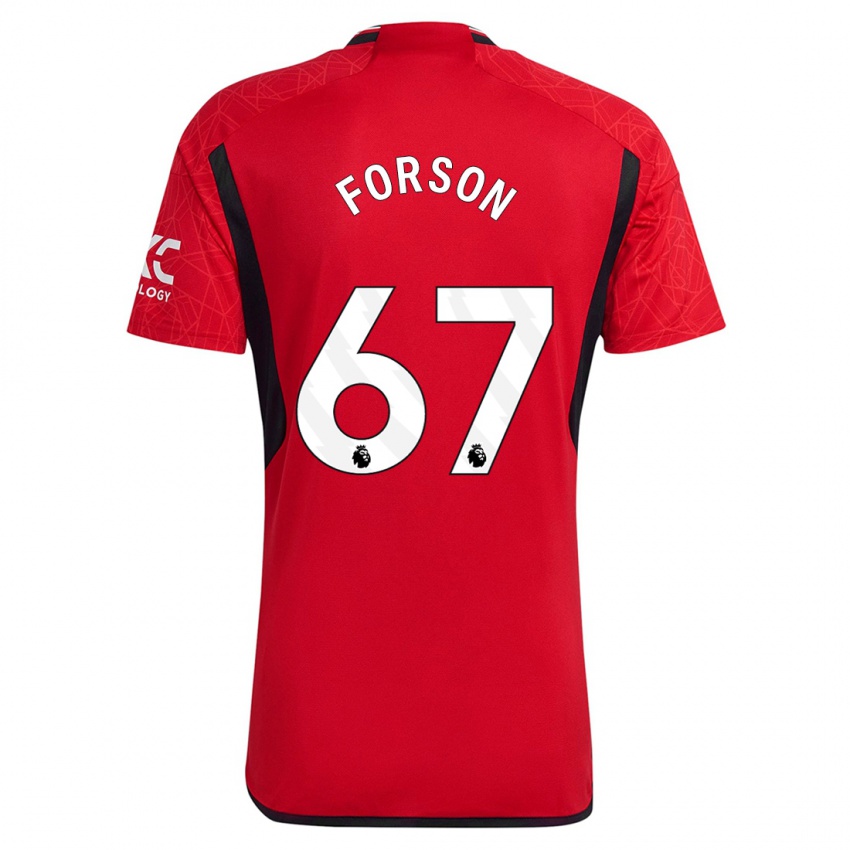 Hombre Camiseta Omari Forson #67 Rojo 1ª Equipación 2023/24 La Camisa
