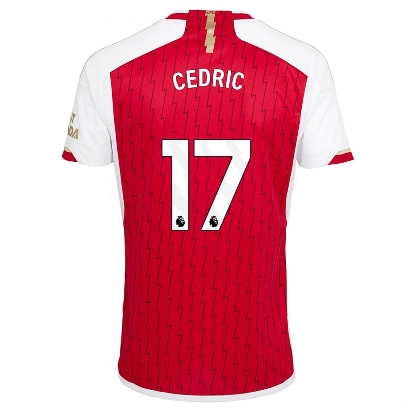 Hombre Camiseta Cedric Soares #17 Rojo 1ª Equipación 2023/24 La Camisa