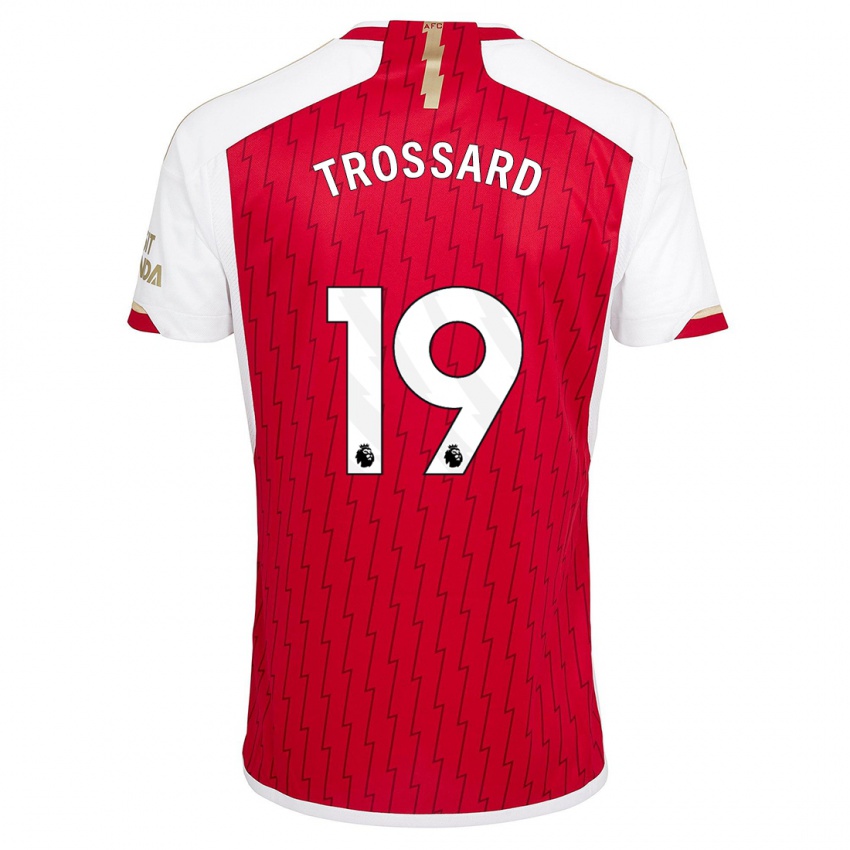 Hombre Camiseta Leandro Trossard #19 Rojo 1ª Equipación 2023/24 La Camisa