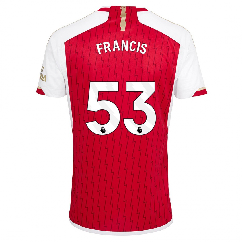 Hombre Camiseta Jack Henry Francis #53 Rojo 1ª Equipación 2023/24 La Camisa