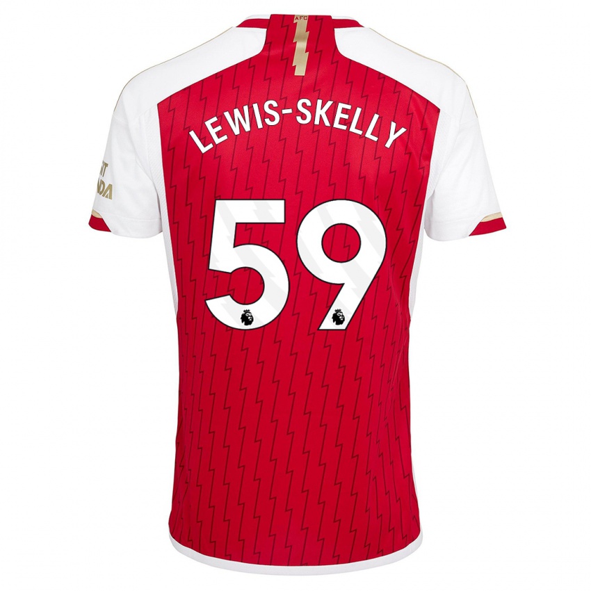 Hombre Camiseta Myles Lewis-Skelly #59 Rojo 1ª Equipación 2023/24 La Camisa