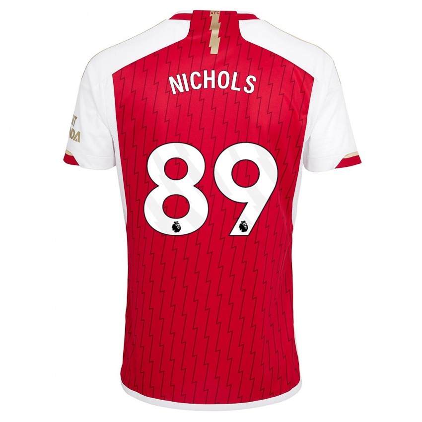 Hombre Camiseta Josh Nichols #89 Rojo 1ª Equipación 2023/24 La Camisa