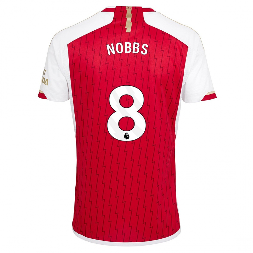 Hombre Camiseta Nobbs #8 Rojo 1ª Equipación 2023/24 La Camisa