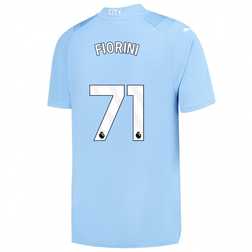 Hombre Camiseta Lewis Fiorini #71 Azul Claro 1ª Equipación 2023/24 La Camisa