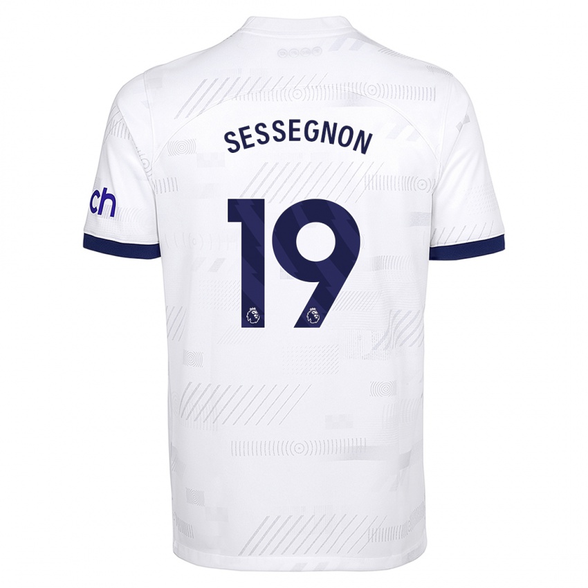 Hombre Camiseta Ryan Sessegnon #19 Blanco 1ª Equipación 2023/24 La Camisa