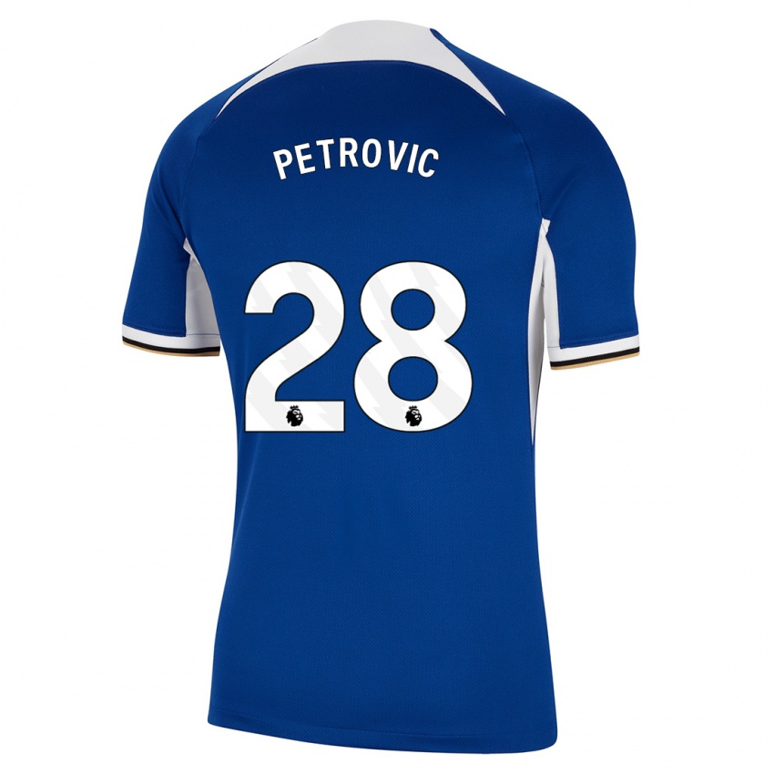 Hombre Camiseta Djordje Petrovic #28 Azul 1ª Equipación 2023/24 La Camisa