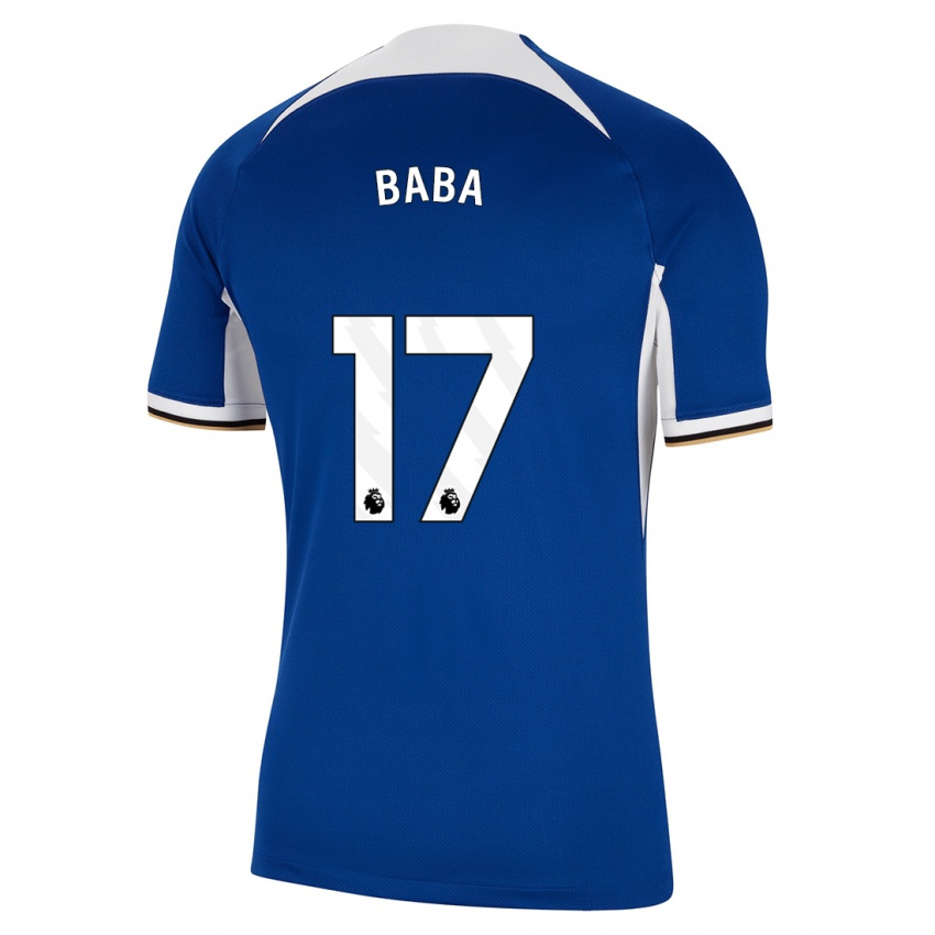 Hombre Camiseta Abdul-Rahman Baba #17 Azul 1ª Equipación 2023/24 La Camisa