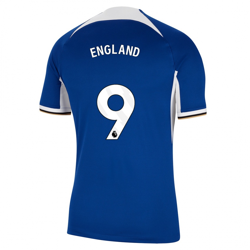 Hombre Camiseta Bethany England #9 Azul 1ª Equipación 2023/24 La Camisa