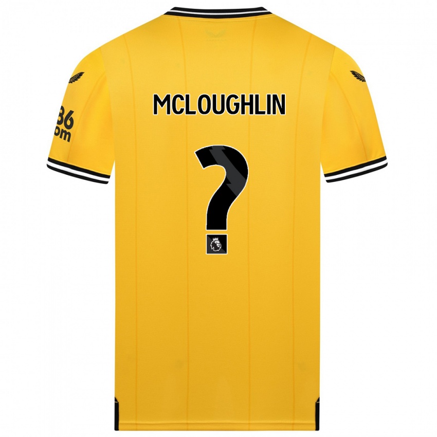 Hombre Camiseta Lee Mcloughlin #0 Amarillo 1ª Equipación 2023/24 La Camisa