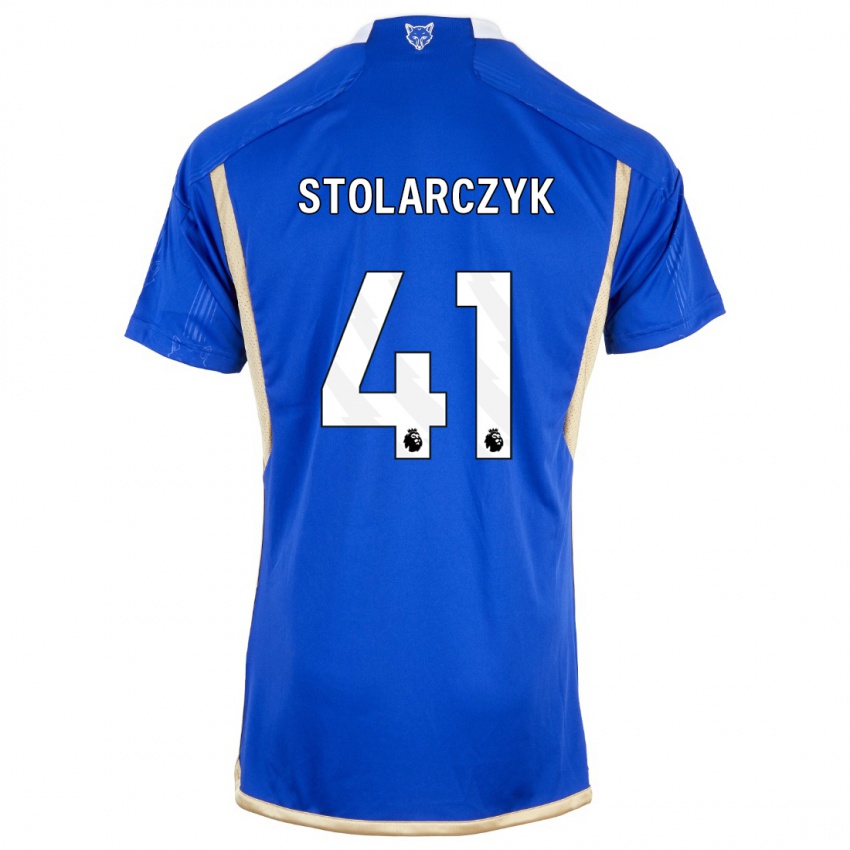 Hombre Camiseta Jakub Stolarczyk #41 Azul Real 1ª Equipación 2023/24 La Camisa