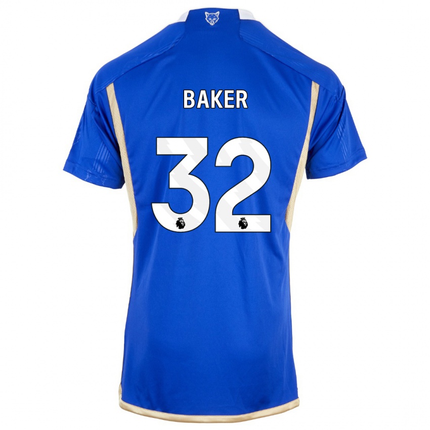 Hombre Camiseta Ava Baker #32 Azul Real 1ª Equipación 2023/24 La Camisa