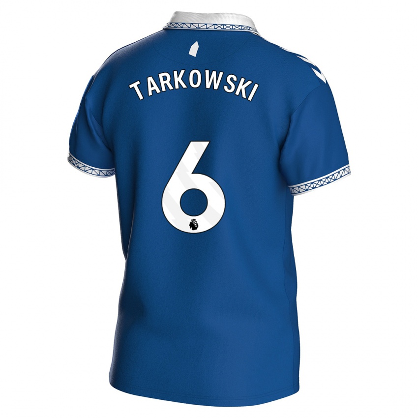 Hombre Camiseta James Tarkowski #6 Azul Real 1ª Equipación 2023/24 La Camisa