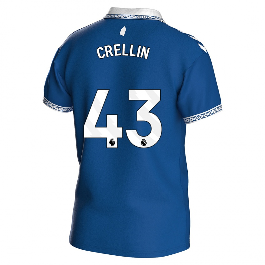 Hombre Camiseta Billy Crellin #43 Azul Real 1ª Equipación 2023/24 La Camisa