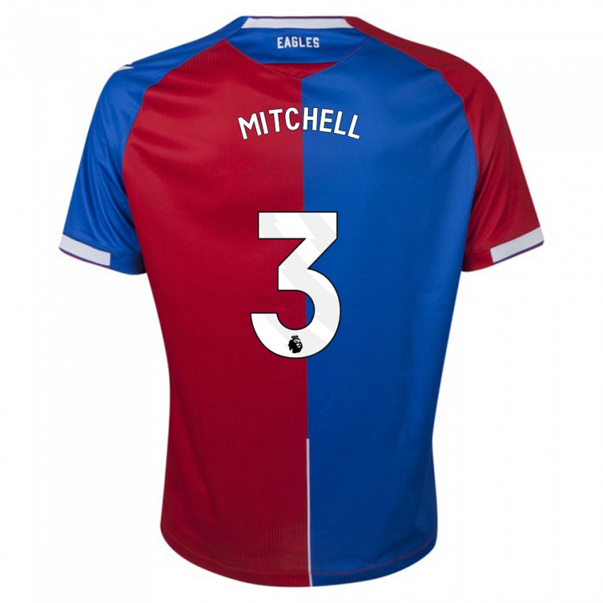 Hombre Camiseta Tyrick Mitchell #3 Rojo Azul 1ª Equipación 2023/24 La Camisa