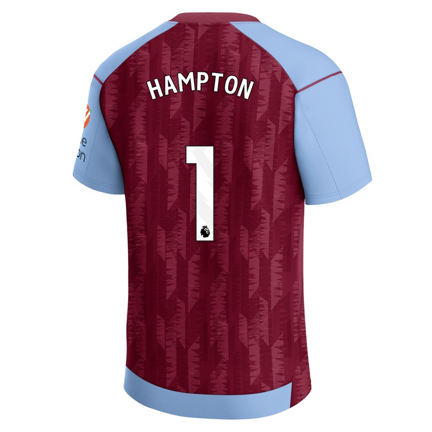 Hombre Camiseta Hannah Hampton #1 Azul Claro 1ª Equipación 2023/24 La Camisa