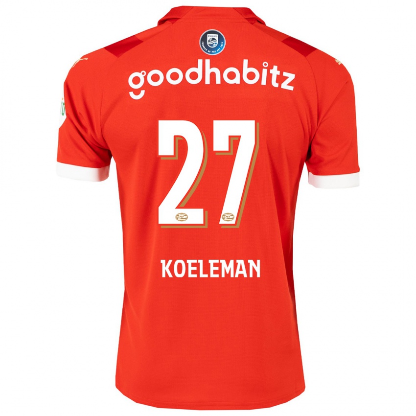 Hombre Camiseta Senna Koeleman #27 Rojo 1ª Equipación 2023/24 La Camisa