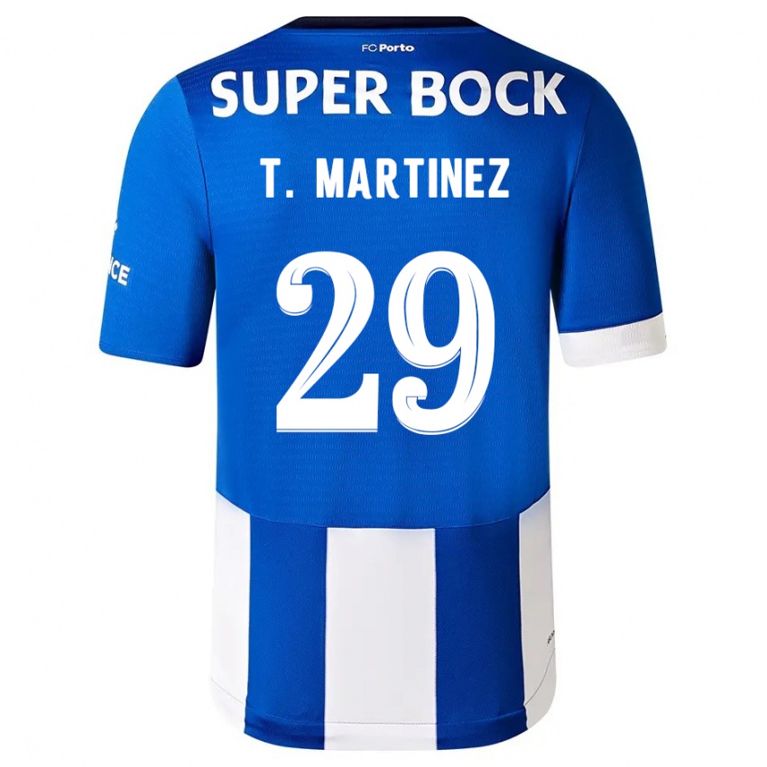 Hombre Camiseta Toni Martinez #29 Azul Blanco 1ª Equipación 2023/24 La Camisa