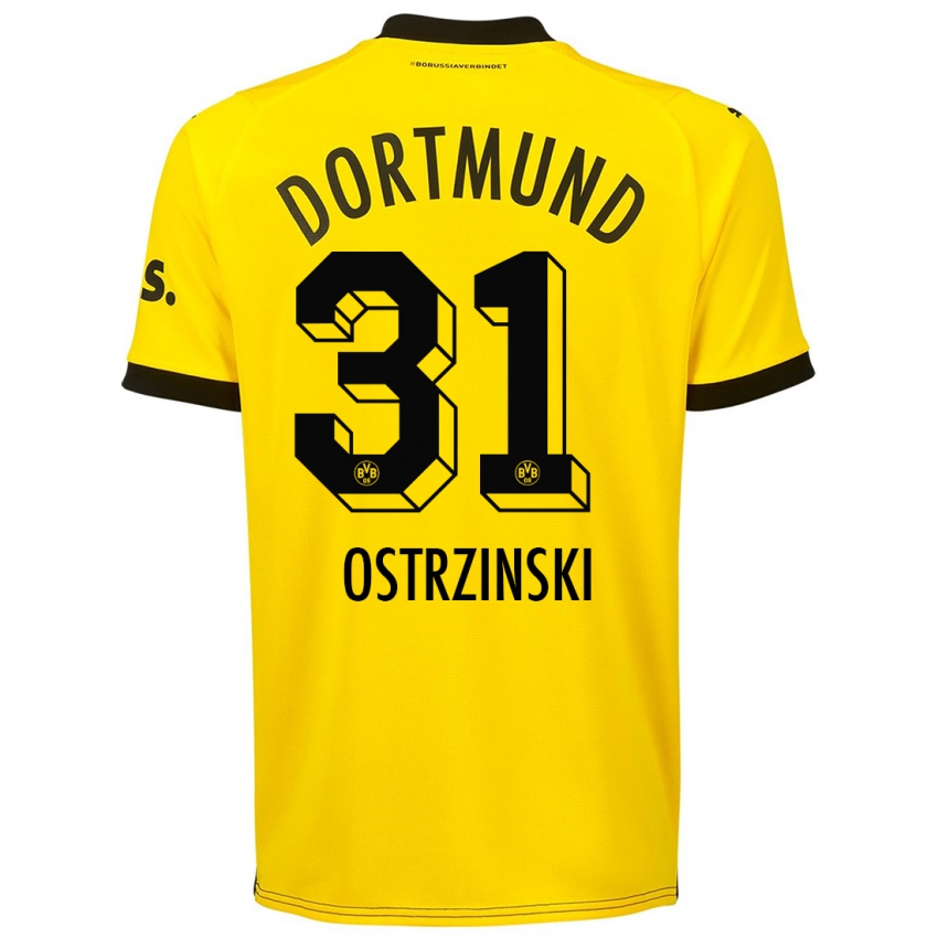 Hombre Camiseta Silas Ostrzinski #31 Amarillo 1ª Equipación 2023/24 La Camisa