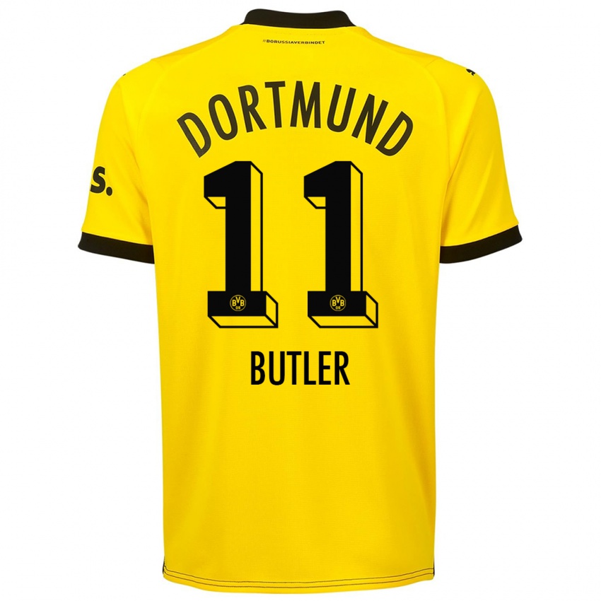 Hombre Camiseta Justin Butler #11 Amarillo 1ª Equipación 2023/24 La Camisa