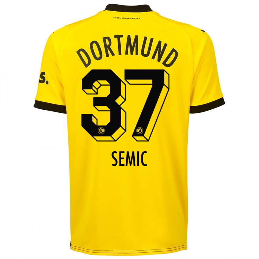 Hombre Camiseta Lion Semic #37 Amarillo 1ª Equipación 2023/24 La Camisa