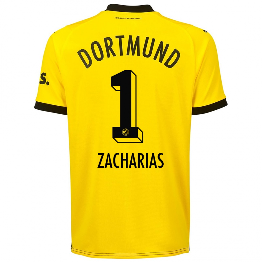 Hombre Camiseta Marlon Zacharias #1 Amarillo 1ª Equipación 2023/24 La Camisa