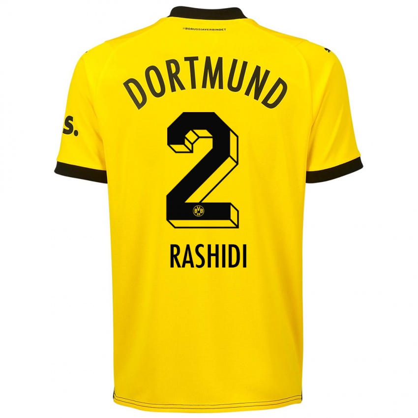 Hombre Camiseta William Rashidi #2 Amarillo 1ª Equipación 2023/24 La Camisa