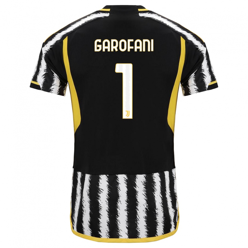Hombre Camiseta Giovanni Garofani #1 Blanco Negro 1ª Equipación 2023/24 La Camisa