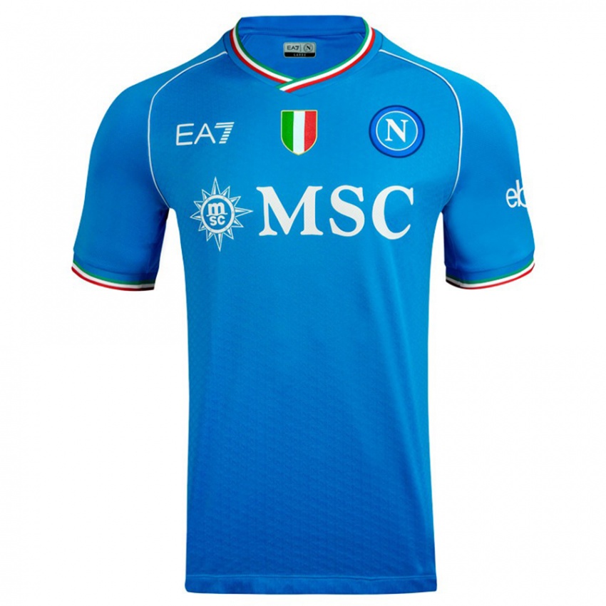 Hombre Camiseta Domenico Di Dona #0 Cielo Azul 1ª Equipación 2023/24 La Camisa